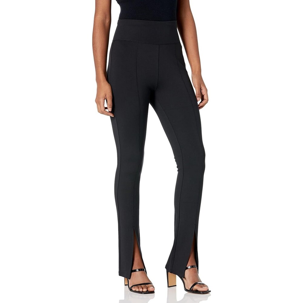 The Drop Women's Uma High-Rise Flare Pants, Black, XS